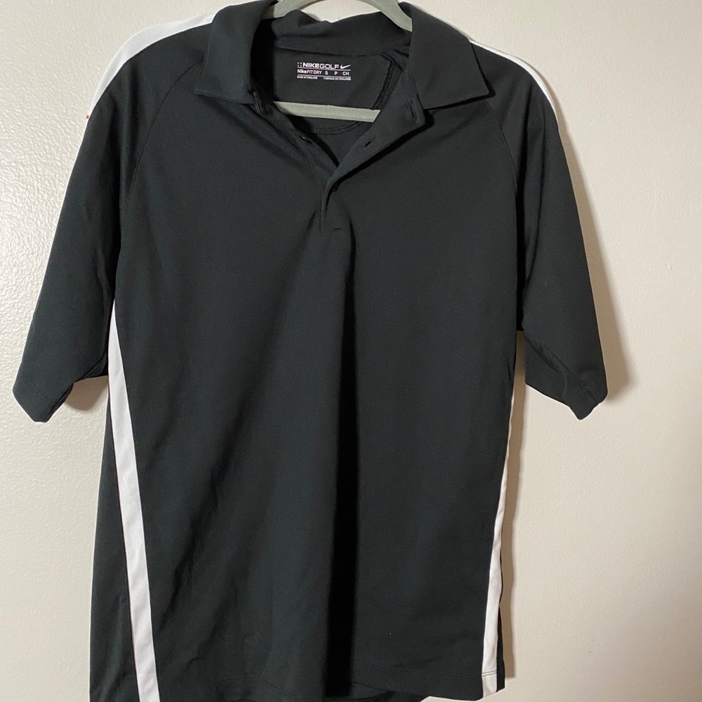 Nike Golf Polo Shirt S  Black NIKE FIT DRY